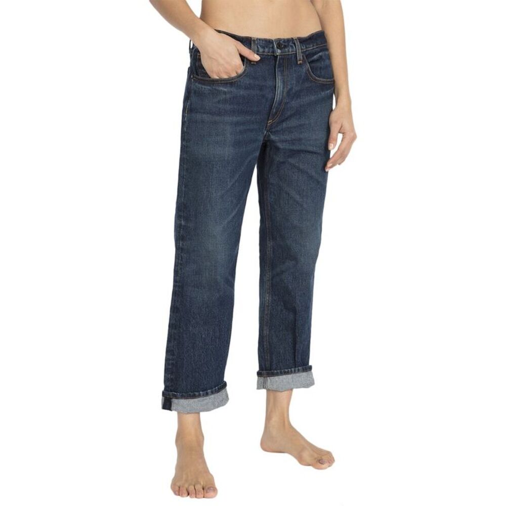ASKK NY Women's Straight Leg Jeans - Dark Blue